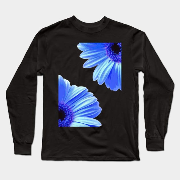 Blue Flowers Long Sleeve T-Shirt by PhotoArts
